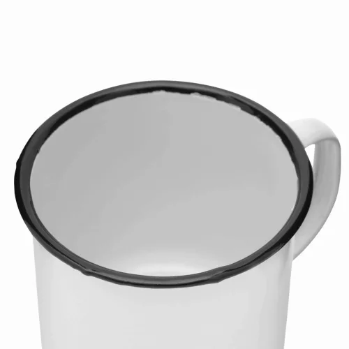 RETRO CUP - zománcozott bögre (fehér)