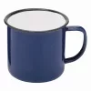 RETRO CUP - zománcozott bögre (fehér, kék)