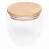 BAMBOO ART S - duplafalú üvegpohár, kapacitása kb. 250 ml