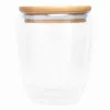 BAMBOO ART M - duplafalú üvegpohár, kapacitása kb. 350 ml