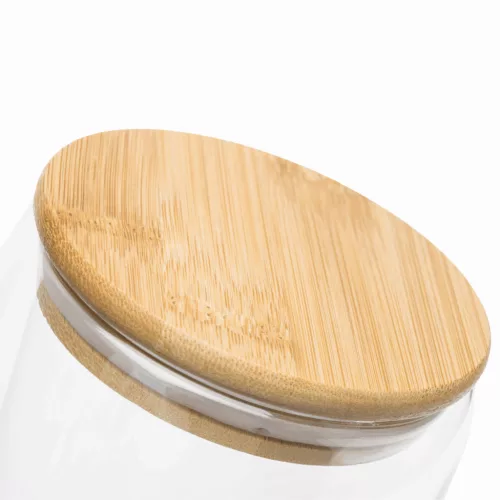 BAMBOO ART M - duplafalú üvegpohár, kapacitása kb. 350 ml