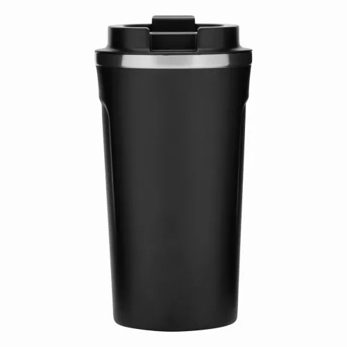 COFFEE TIME - hőszigetelt termobögre (fekete)