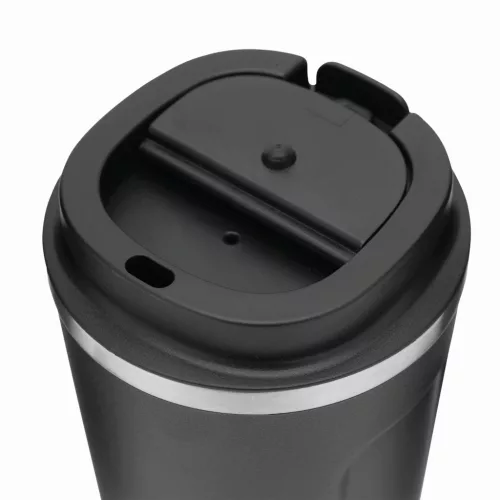 COFFEE TIME - hőszigetelt termobögre (fekete)