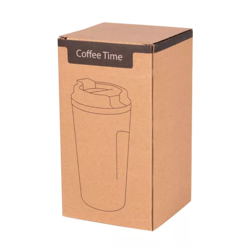 COFFEE TIME - hőszigetelt termobögre (szürke)