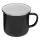 VINTAGE CUP - zománcozott bögre (fekete)