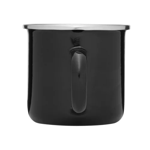 VINTAGE CUP - zománcozott bögre (fekete)