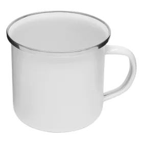 VINTAGE CUP - zománcozott bögre (fehér)