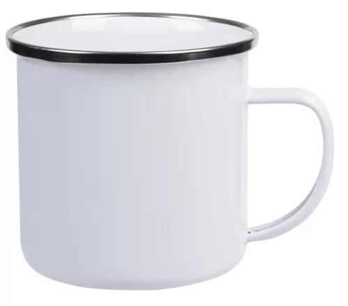 VINTAGE CUP - zománcozott bögre (fehér)