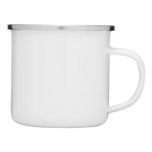 VINTAGE CUP - zománcozott bögre (fehér)