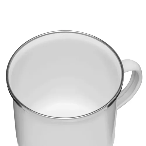 VINTAGE CUP - zománcozott bögre (fehér)