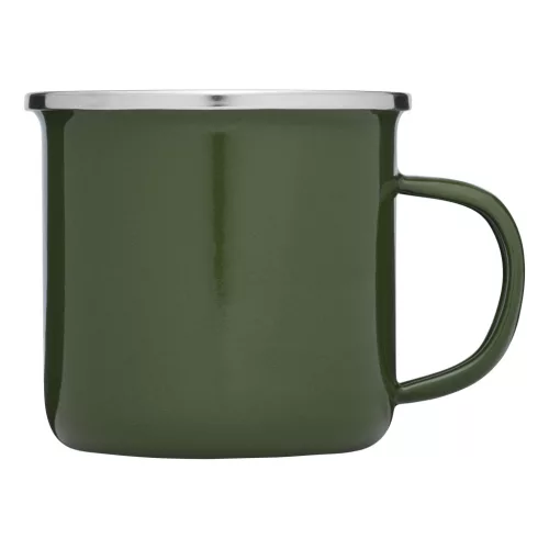 VINTAGE CUP - zománcozott bögre (zöld)
