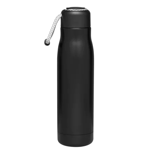 ROBUSTA - hőszigetelt ivópalack, kulacs (fekete)
