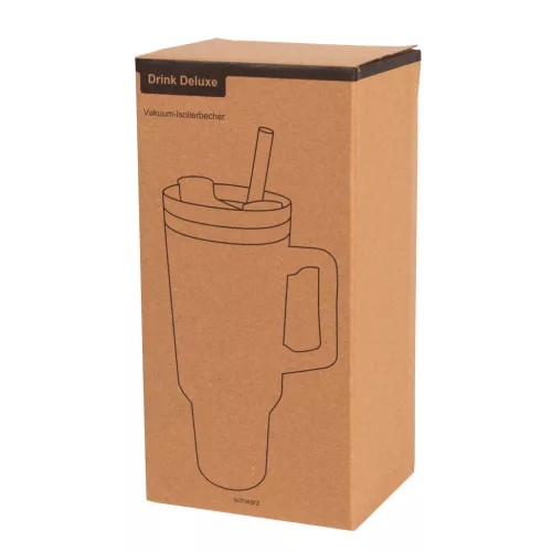 DRINK DELUXE - vákuumos ivópohár, Tumbler (fekete)