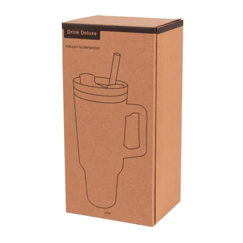 DRINK DELUXE - vákuumos ivópohár, Tumbler (szürke)