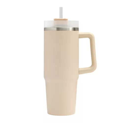 DRINK DELUXE - vákuumos ivópohár, Tumbler (bézs)