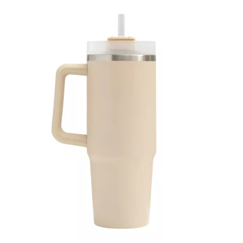 DRINK DELUXE - vákuumos ivópohár, Tumbler (bézs)