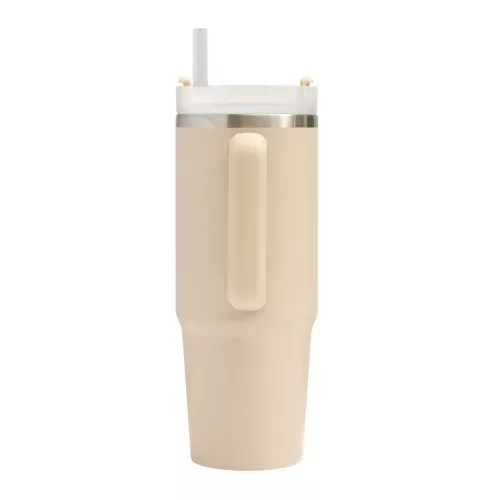 DRINK DELUXE - vákuumos ivópohár, Tumbler (bézs)