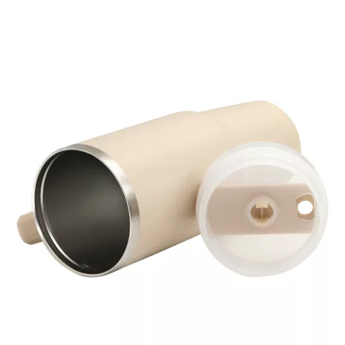 DRINK DELUXE - vákuumos ivópohár, Tumbler (bézs)