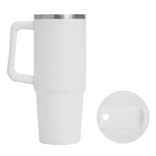 DRINK DELUXE - vákuumos ivópohár, Tumbler (fehér)