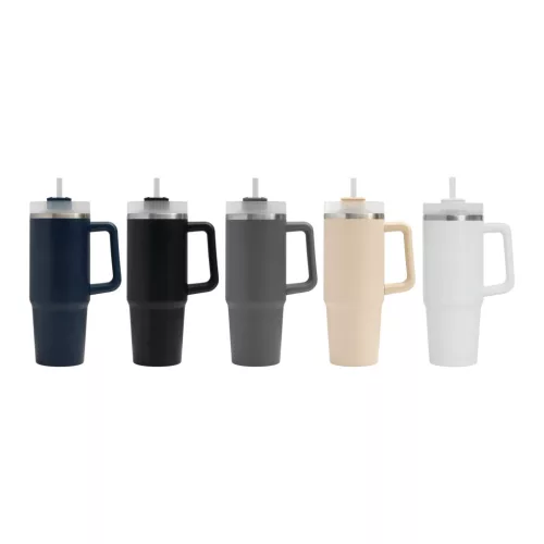 DRINK DELUXE - vákuumos ivópohár, Tumbler (fehér)