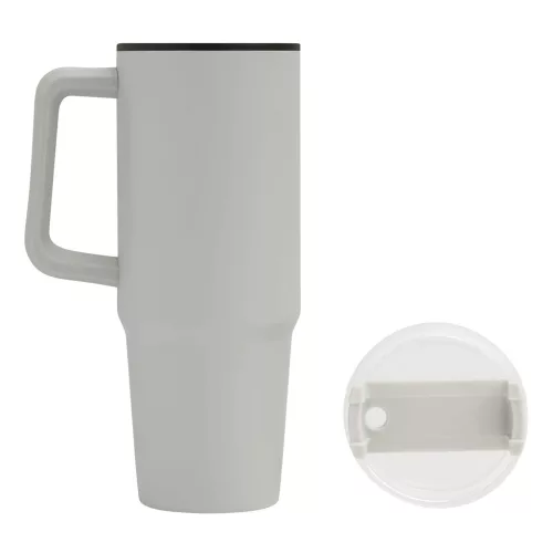 DRINK ULTY - ivópohár, Tumbler, duplafalú (világosszürke)