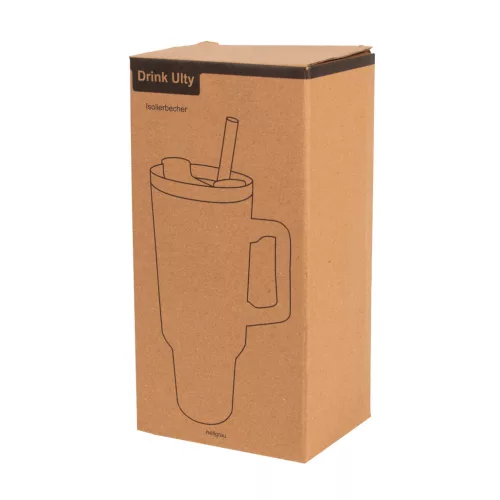 DRINK ULTY - ivópohár, Tumbler, duplafalú (világosszürke)