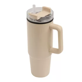 DRINK ULTY - ivópohár, Tumbler, duplafalú (bézs)