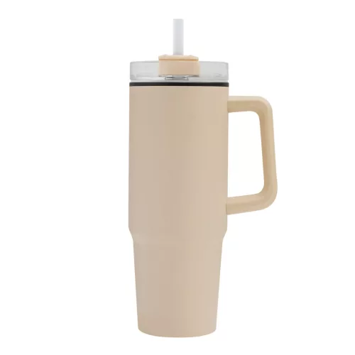 DRINK ULTY - ivópohár, Tumbler, duplafalú (bézs)