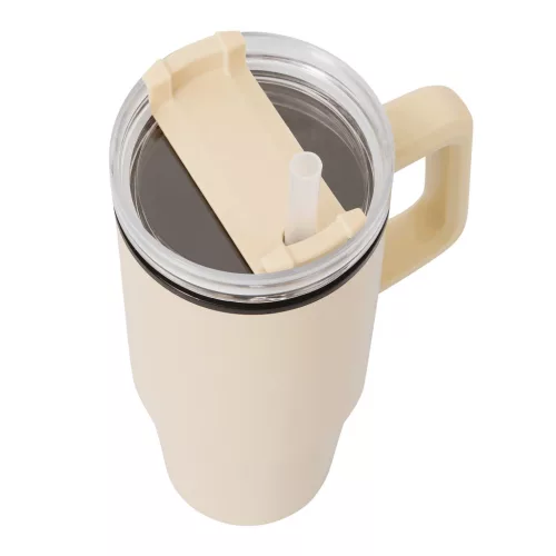 DRINK ULTY - ivópohár, Tumbler, duplafalú (bézs)