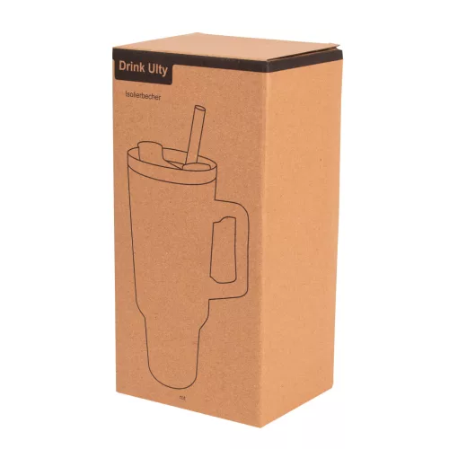 DRINK ULTY - ivópohár, Tumbler, duplafalú (vörös)