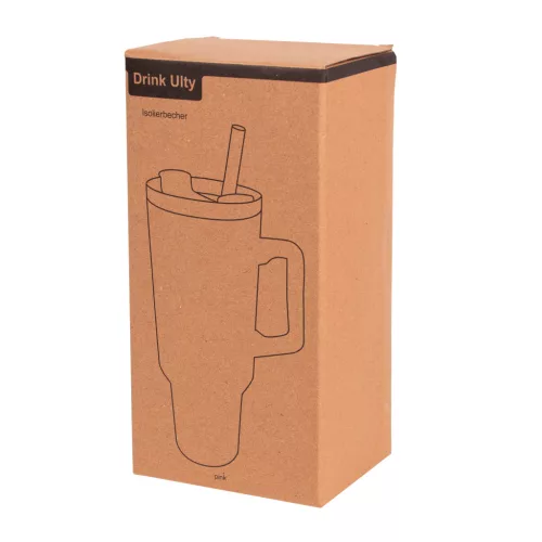 DRINK ULTY - ivópohár, Tumbler, duplafalú (rózsaszín)