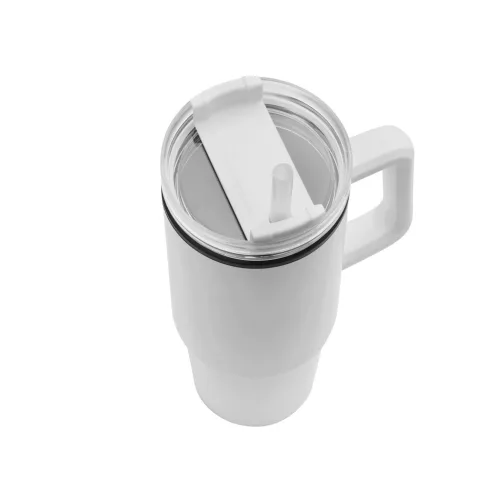 DRINK ULTY - ivópohár, Tumbler, duplafalú (fehér)