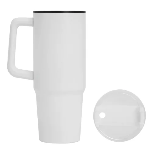 DRINK ULTY - ivópohár, Tumbler, duplafalú (fehér)