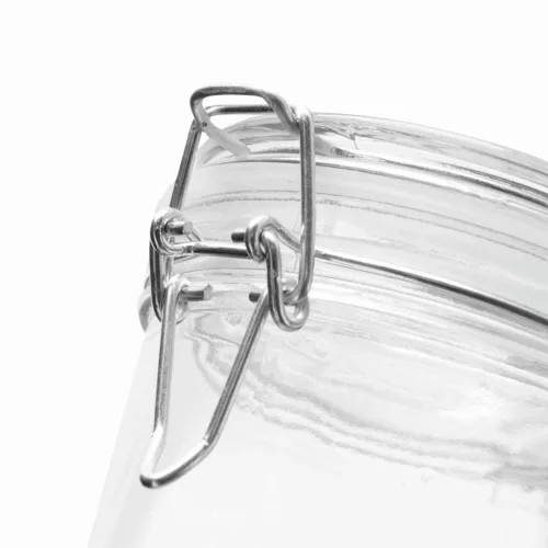 CLICKY S - üveg tárolóedény csatos fedéllel, kapacitása kb. 280 ml