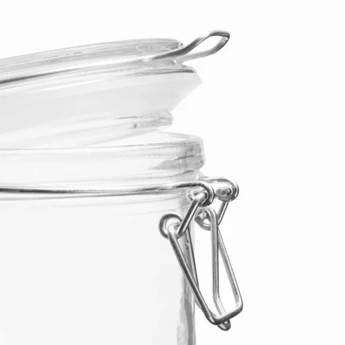 CLICKY S - üveg tárolóedény csatos fedéllel, kapacitása kb. 280 ml