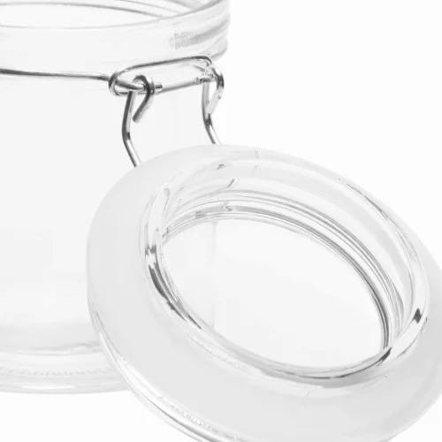 CLICKY S - üveg tárolóedény csatos fedéllel, kapacitása kb. 280 ml