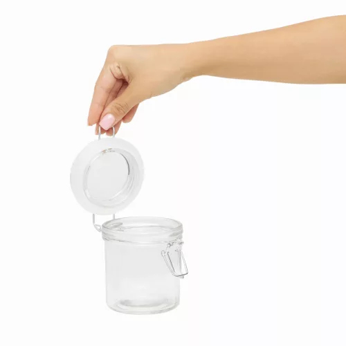 CLICKY S - üveg tárolóedény csatos fedéllel, kapacitása kb. 280 ml