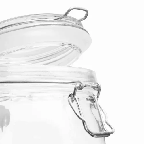 CLICKY M - üveg tárolóedény hintafedéllel, kapacitása kb. 500 ml