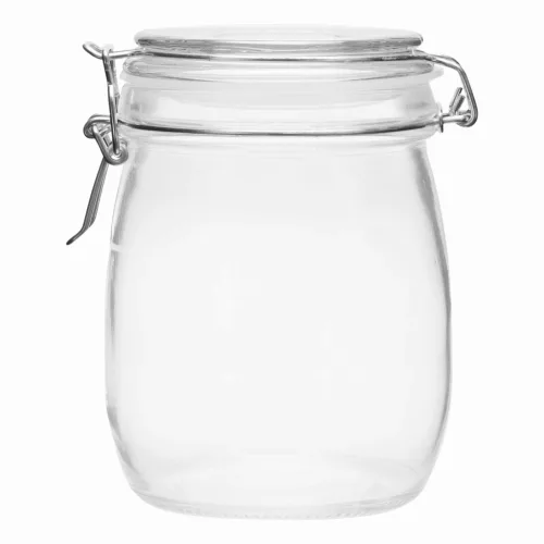 CLICKY L - üveg tárolóedény hintafedéllel, kapacitása kb. 750 ml