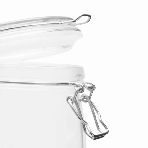 CLICKY L - üveg tárolóedény hintafedéllel, kapacitása kb. 750 ml