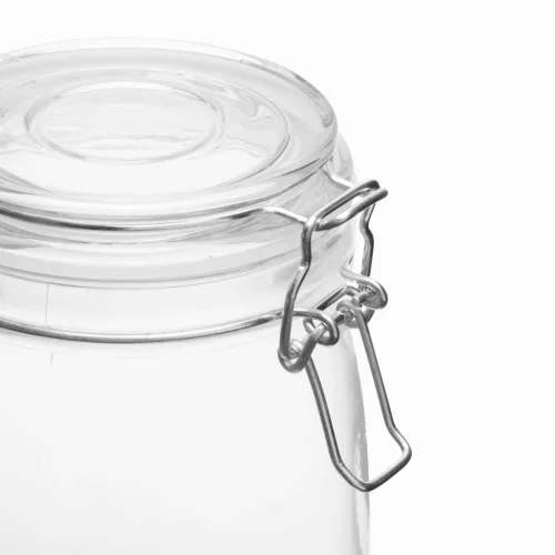 CLICKY L - üveg tárolóedény hintafedéllel, kapacitása kb. 750 ml