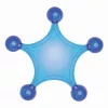 Starfish - tengeri csillag masszírozó (kék)