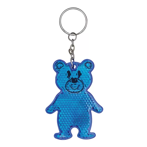 TEDDY - mackós kulcstartó (kék)