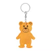 TEDDY - mackós kulcstartó (narancs)