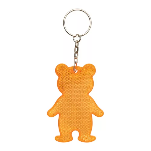 TEDDY - mackós kulcstartó (narancs)