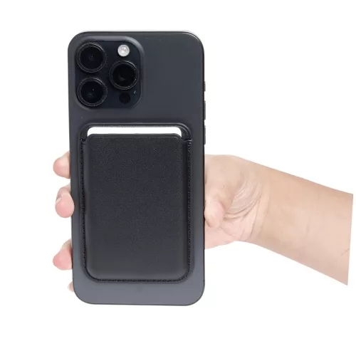 NIKKEI Phone Wallet - NIKKEI Phone Wallet, Mágneses kártyatartó okostelefonhoz (fekete)