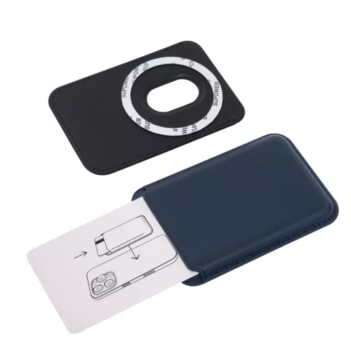 NIKKEI Phone Wallet - NIKKEI Phone Wallet, Mágneses kártyatartó okostelefonhoz (kék)