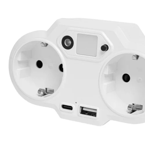 ENDLESS POWER NIGHT - USB-s hálózati töltő adapter éjszakai fénnyel