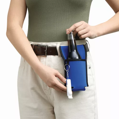 COOL HIKING - palack tartó neoprén dizájnnal (kék)