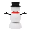 SANTA - napelemes télapó figura (fehér / hóember)